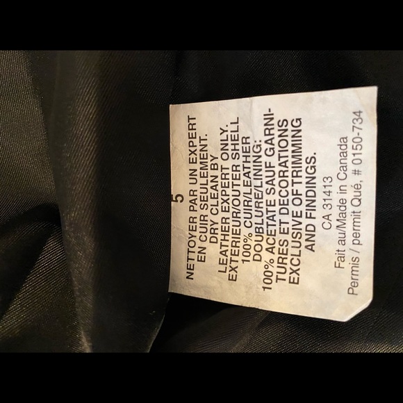 Bod & Christensen Leather Moto Jacket - size 6 - Picture 6 of 6